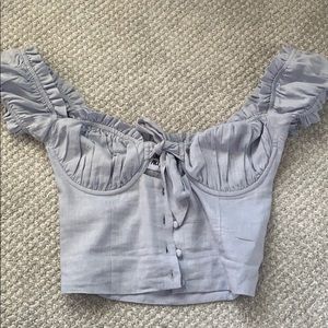 Princess Polly Light blue top